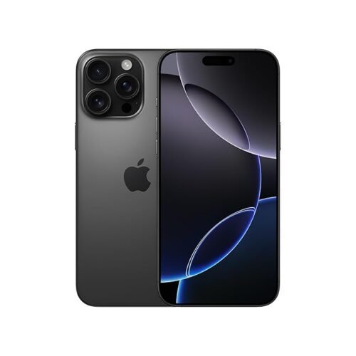 Click to see full view iPhone 16 Pro Max 256 GB: 5G Mobile Phone with Camera Control, 4K 120 fps Dolby Vision and a Huge Leap in Battery Life. Works with AirPods; Black Titanium